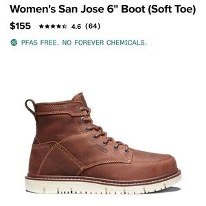 Keen Women's San Jose 6" Boot (Soft Toe)
